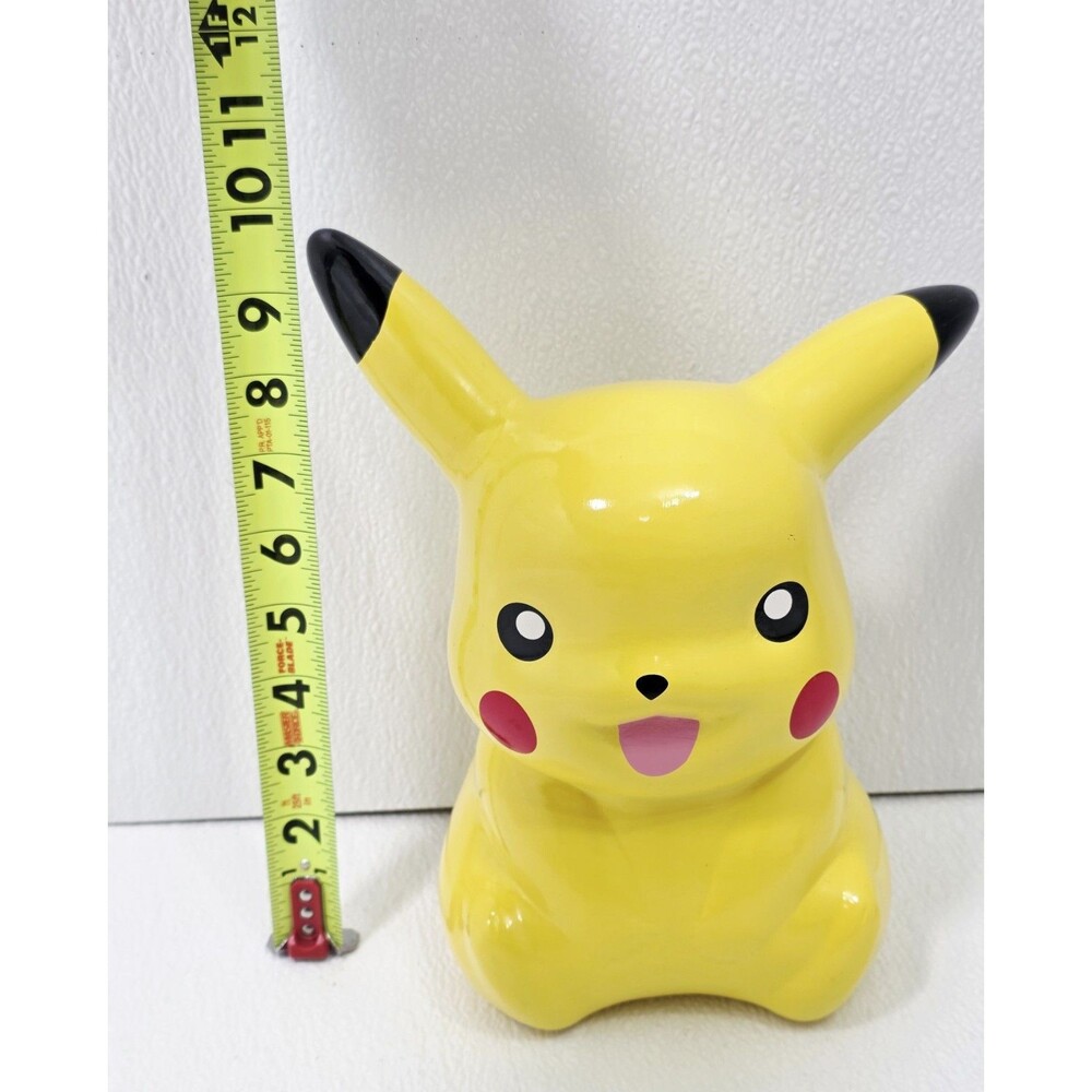 Nintendo Pikachu Piggy Bank Pokรฉmon 9" Ceramic Official FAB NY 2016 Large